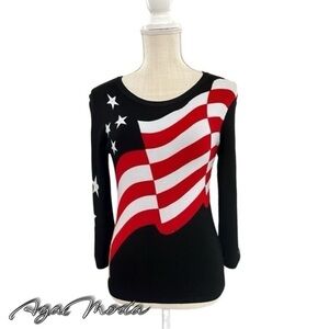 Elizabeth New York Patriotic Flag Top